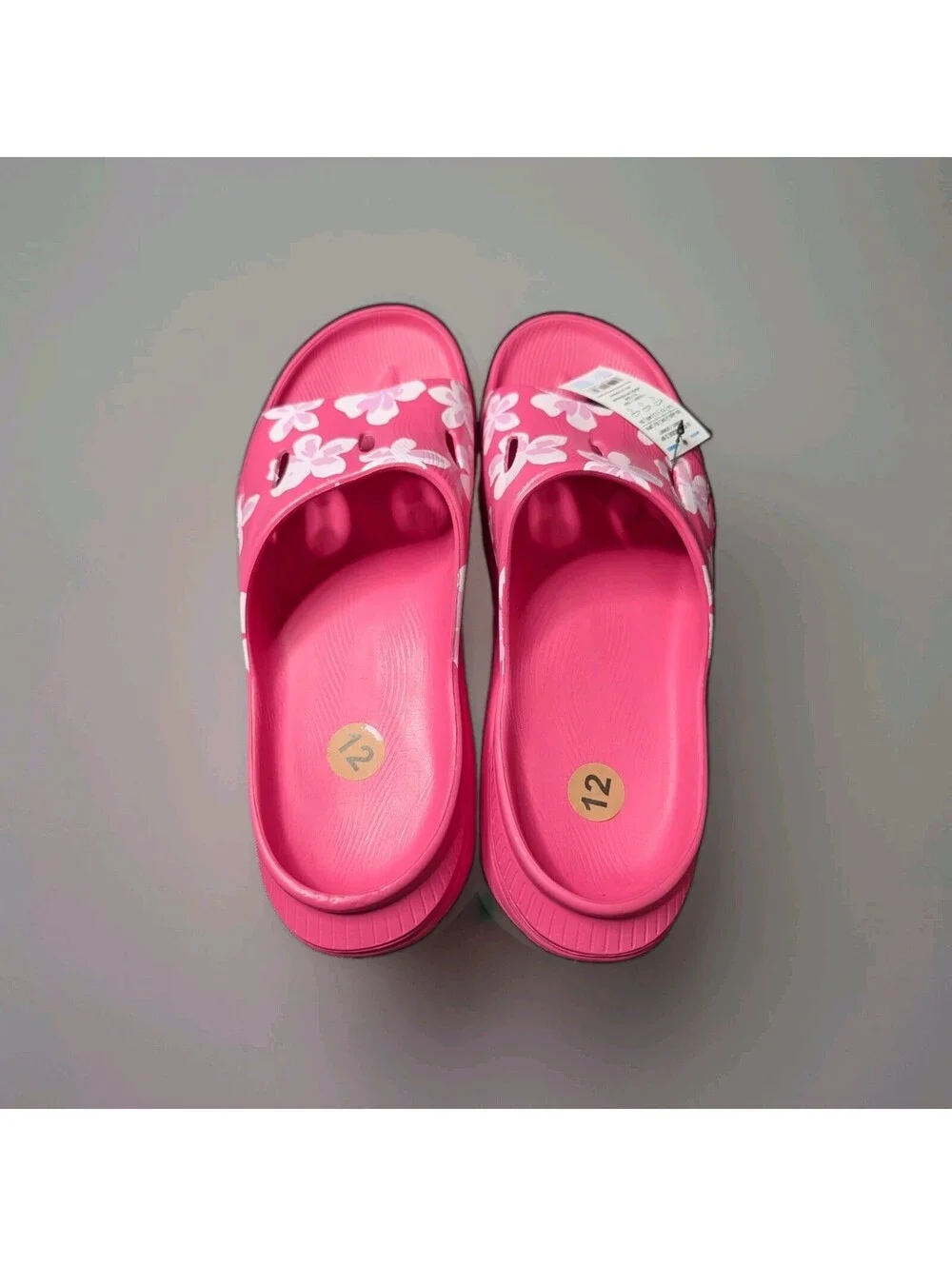 HOKA Vibrant Bloom Ora 3 Women’s 14 Men's 12 US Pink Recovery Slide Sandals